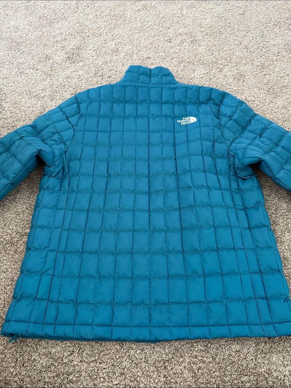 The North Face Men’s Thermal Insulated Jacket digital steel Blue Quilted Medium